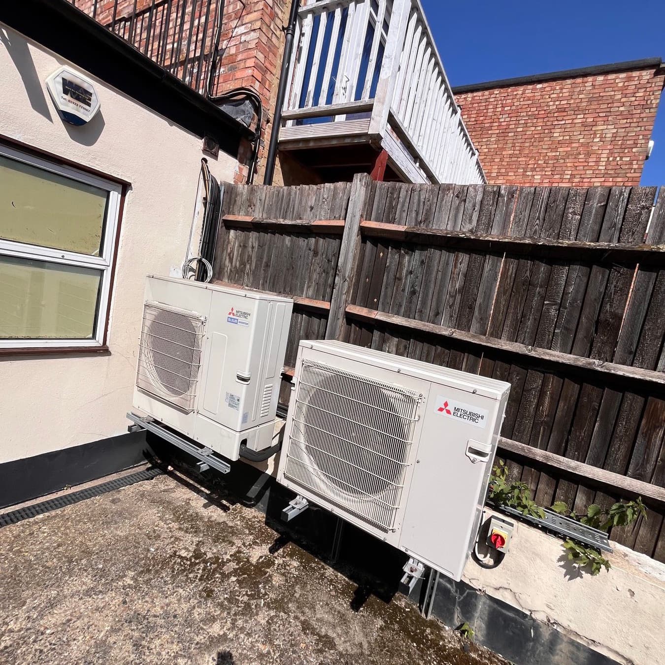 Rooftop air-conditioning condenser units of the type covered by TM44 inspections